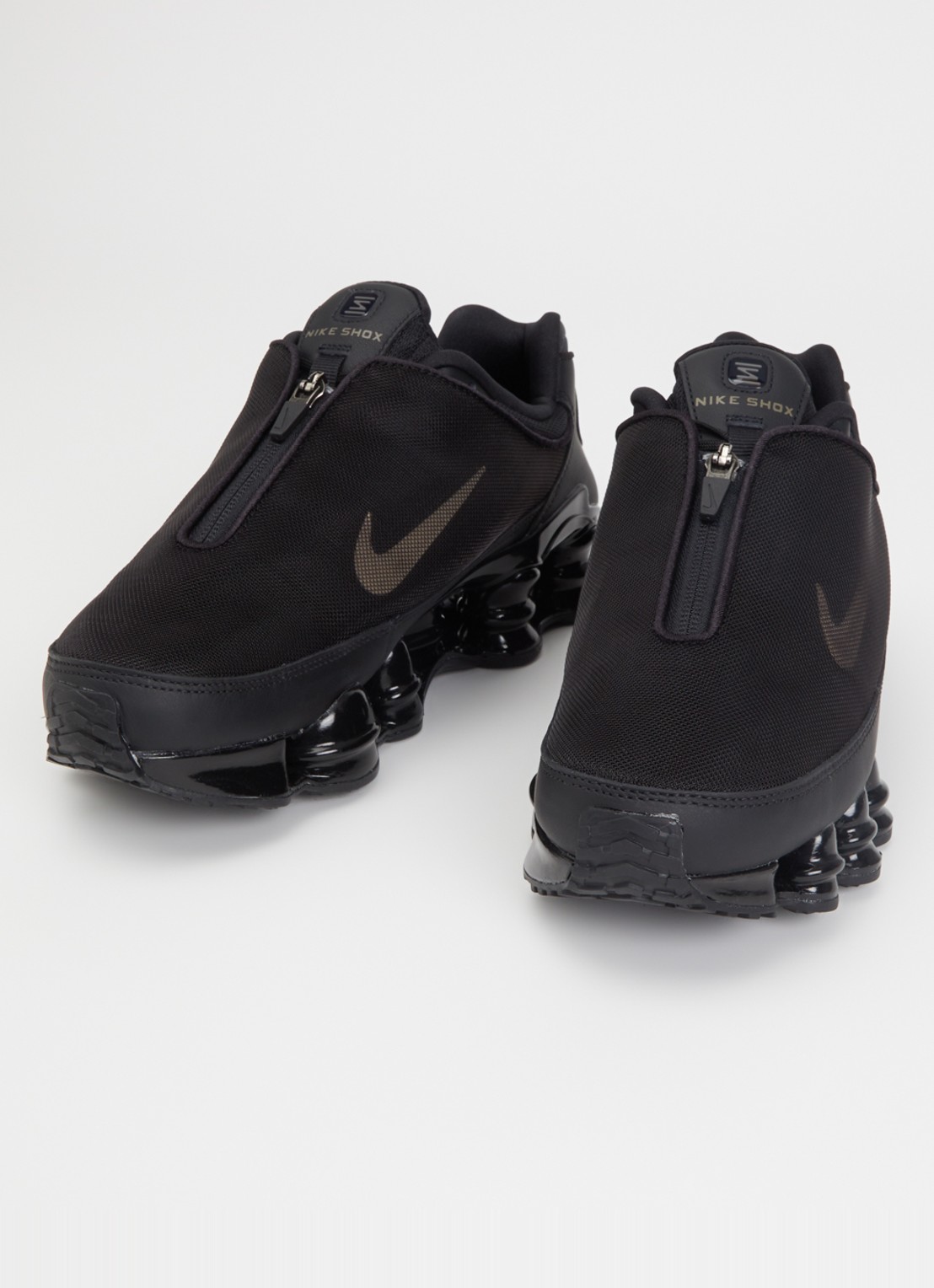 Nike Shox TL sneaker van mesh - detail 2 zwart