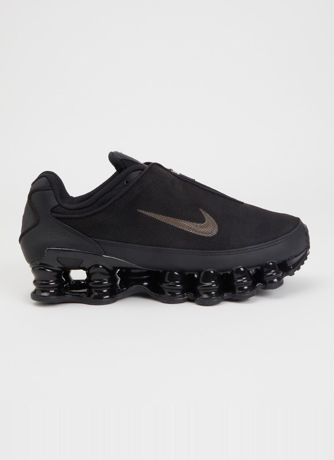 Nike Shox TL sneaker van mesh - voorkant zwart