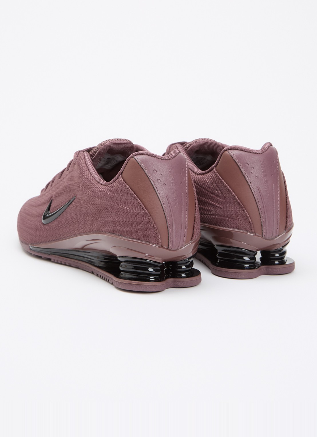 Nike Shox Z sneaker van mesh - achterkant bordeauxrood