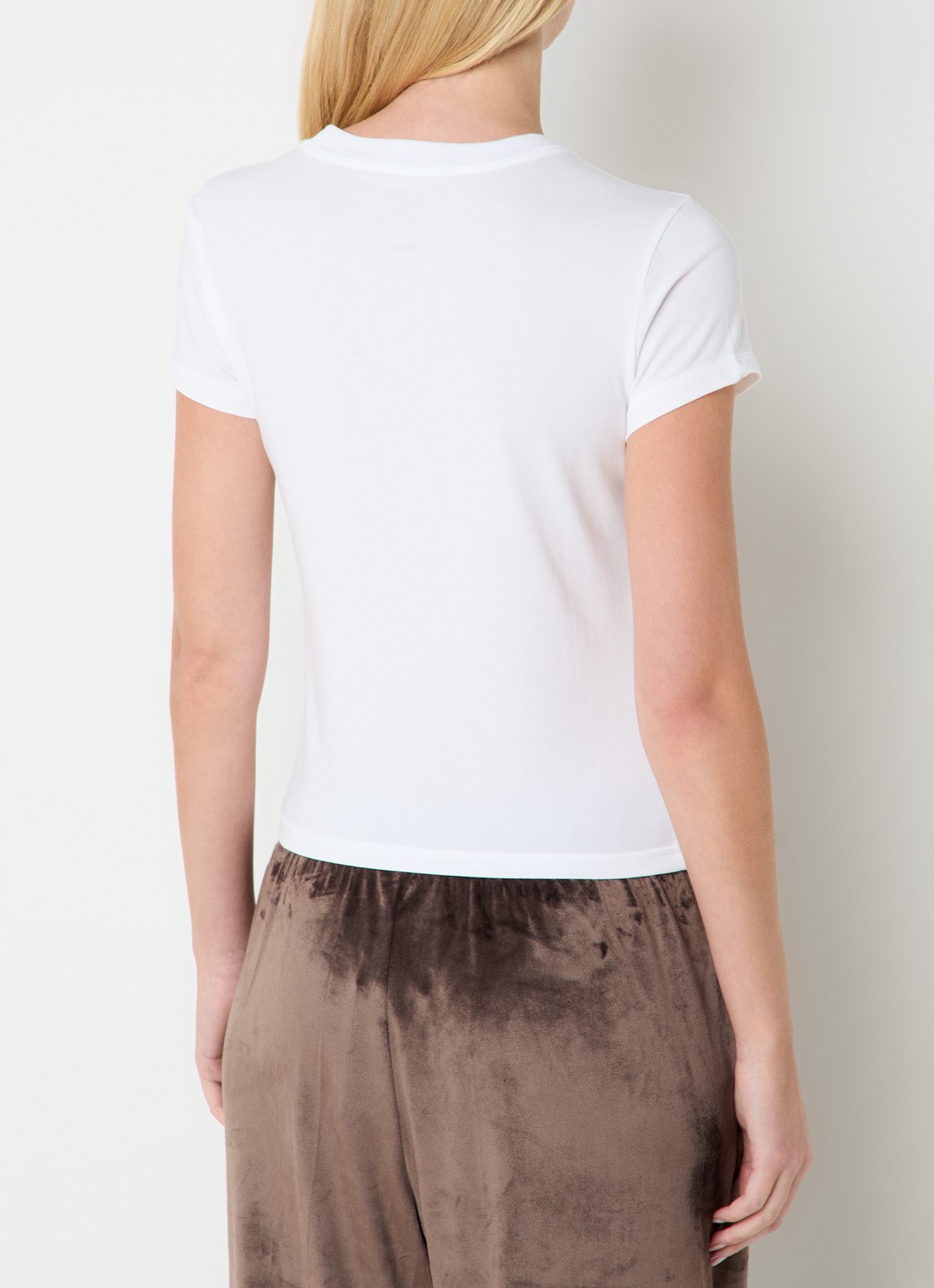 Nike T-shirt met logo en ronde hals - achterkant 4 wit