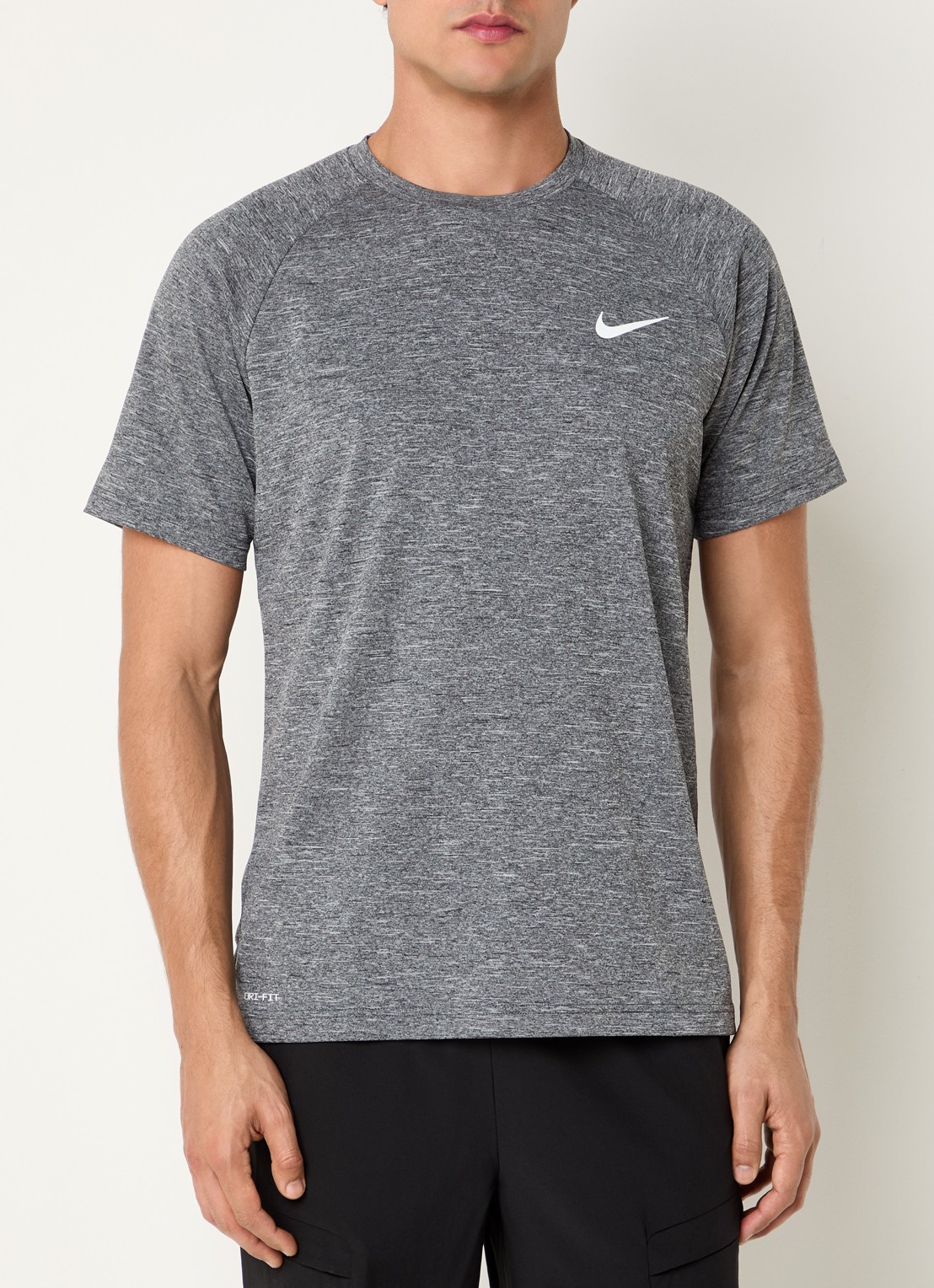 Nike Trainings T-shirt met logo - detail 4 donkergrijs