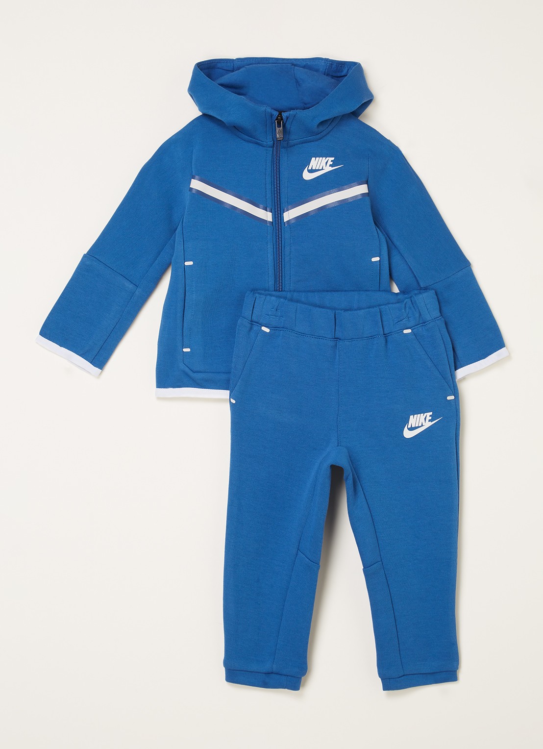 Nike Trainingspak met logo 2-delig - voorkant blauw