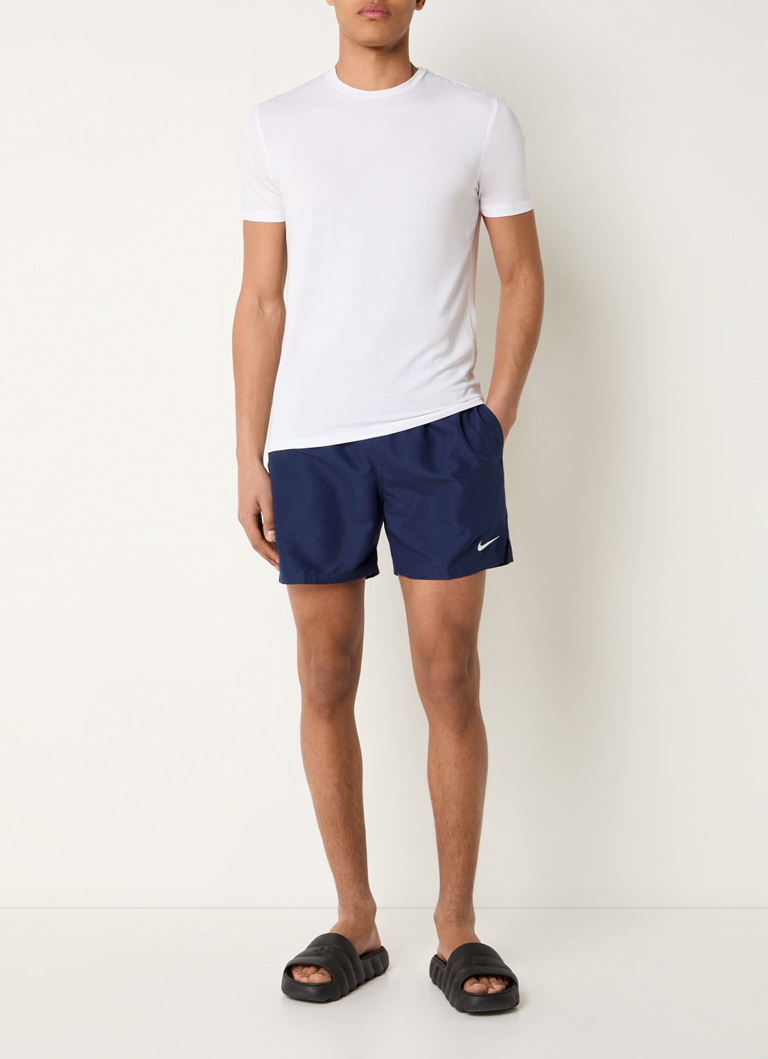 Nike Volley 5 zwemshorts met steekzakken - voorkant 2 donkerblauw