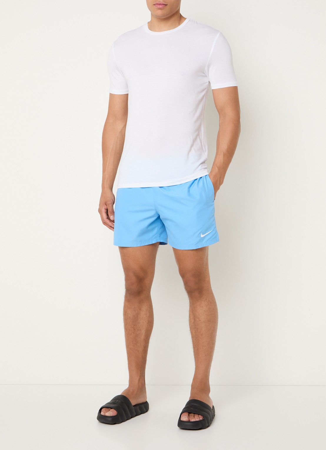 Nike Volley 5 zwemshorts met steekzakken - voorkant 3 blauw