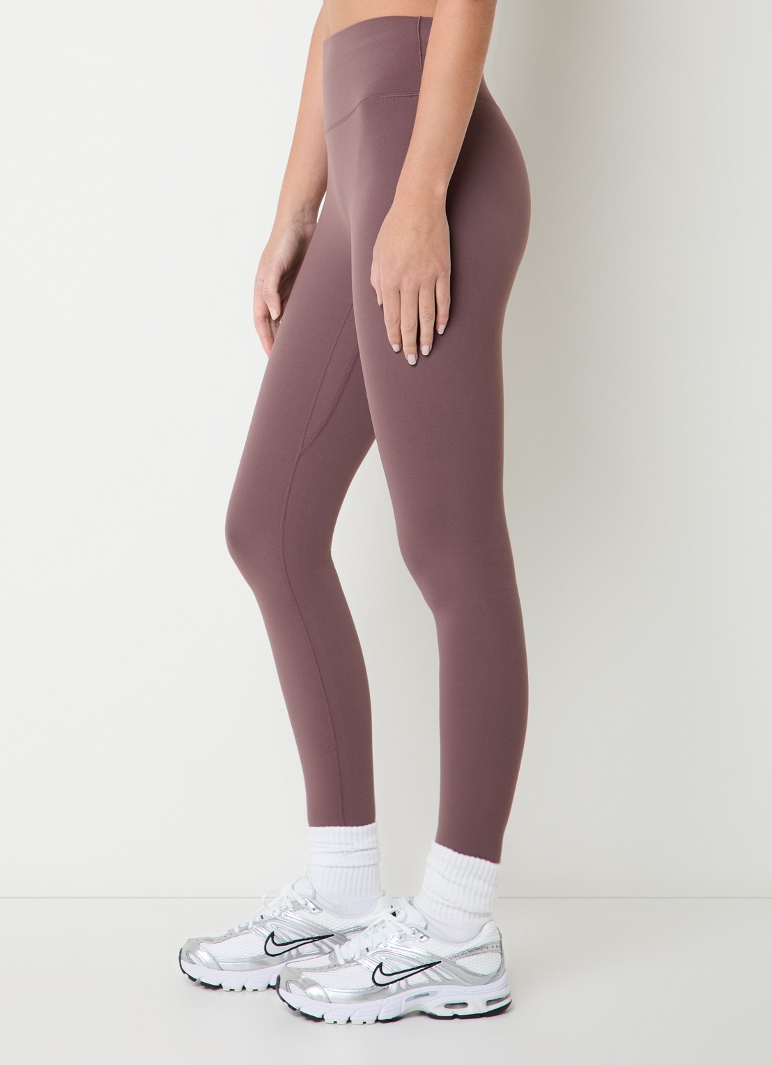 Nike Zenvy high waist skinny fit trainingslegging  - detail 5 taupe