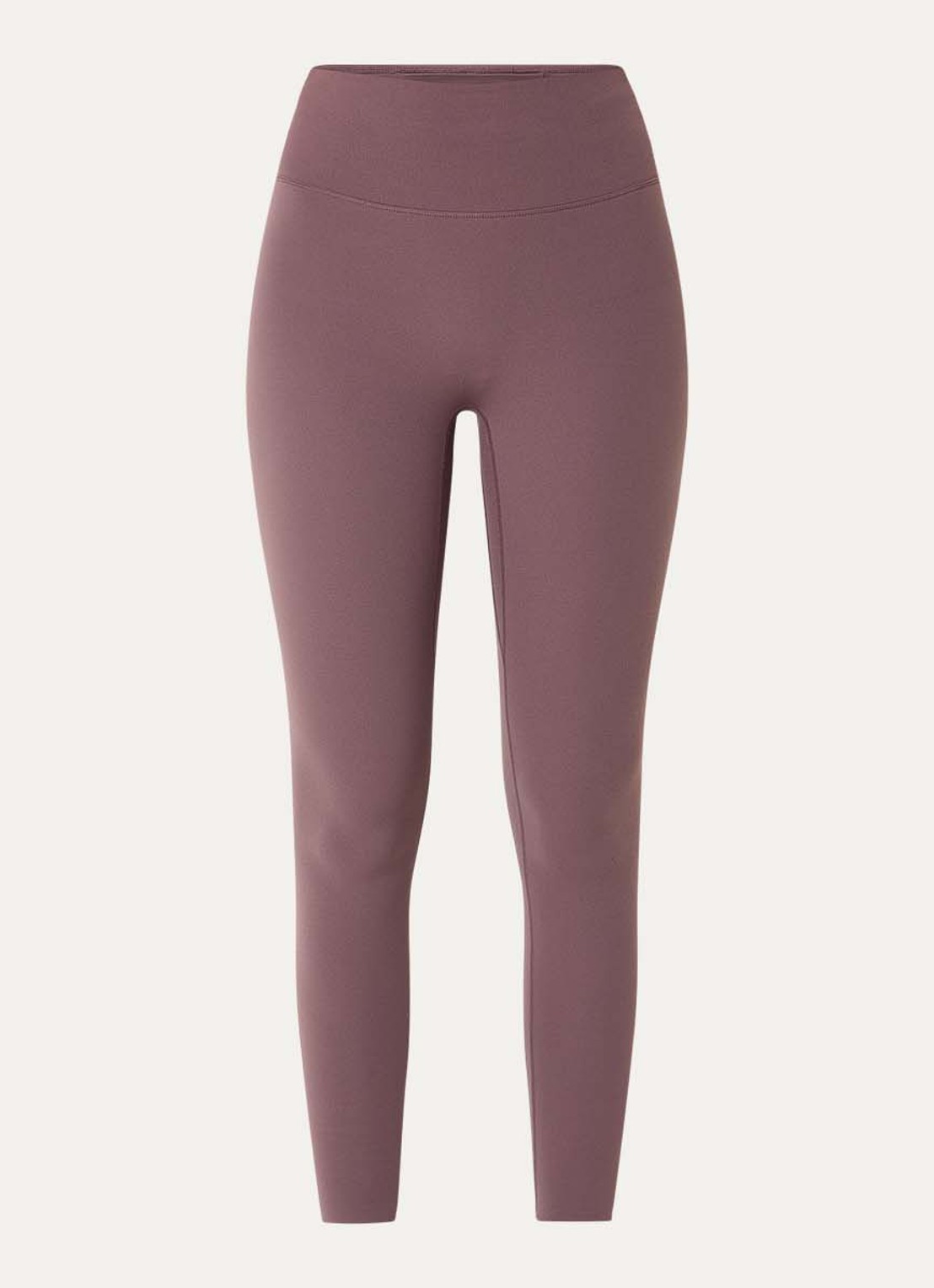 Nike Zenvy high waist skinny fit trainingslegging  - voorkant 2 taupe