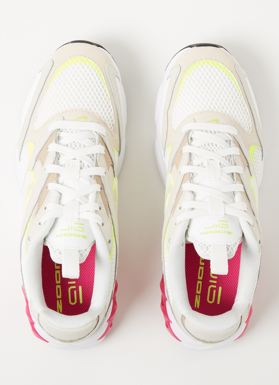 Nike Zoom Air Fire hardloopschoen met leren details - detail 4 beige