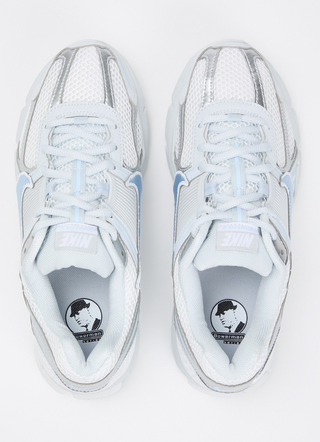 Nike Zoom Vomero 5 sneaker met mesh details - detail 4 lichtblauw