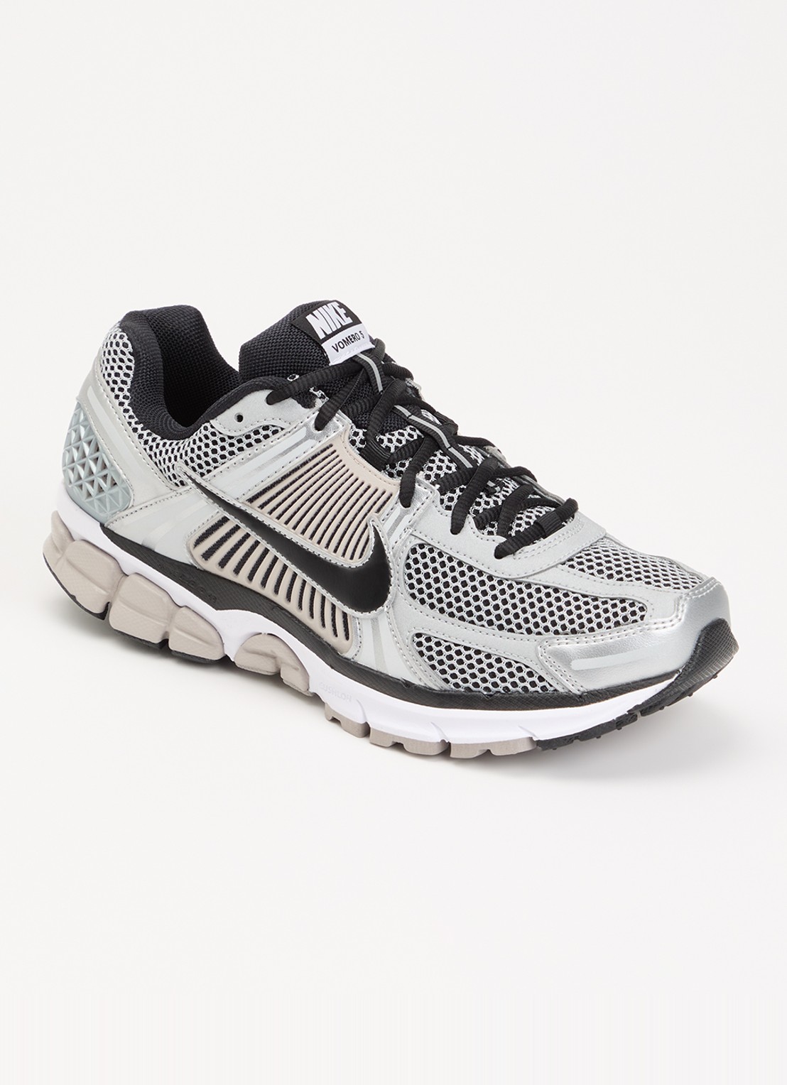 Nike Zoom Vomero 5 sneaker met mesh details - voorkant 2 zilver