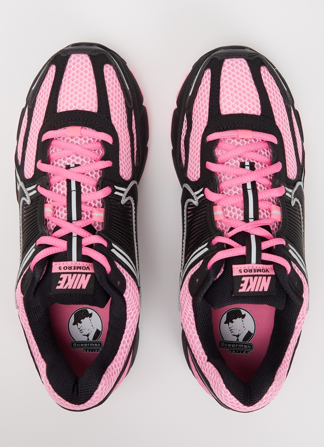 Nike Zoom Vomero 5 sneaker van mesh met logo - detail 4 roze