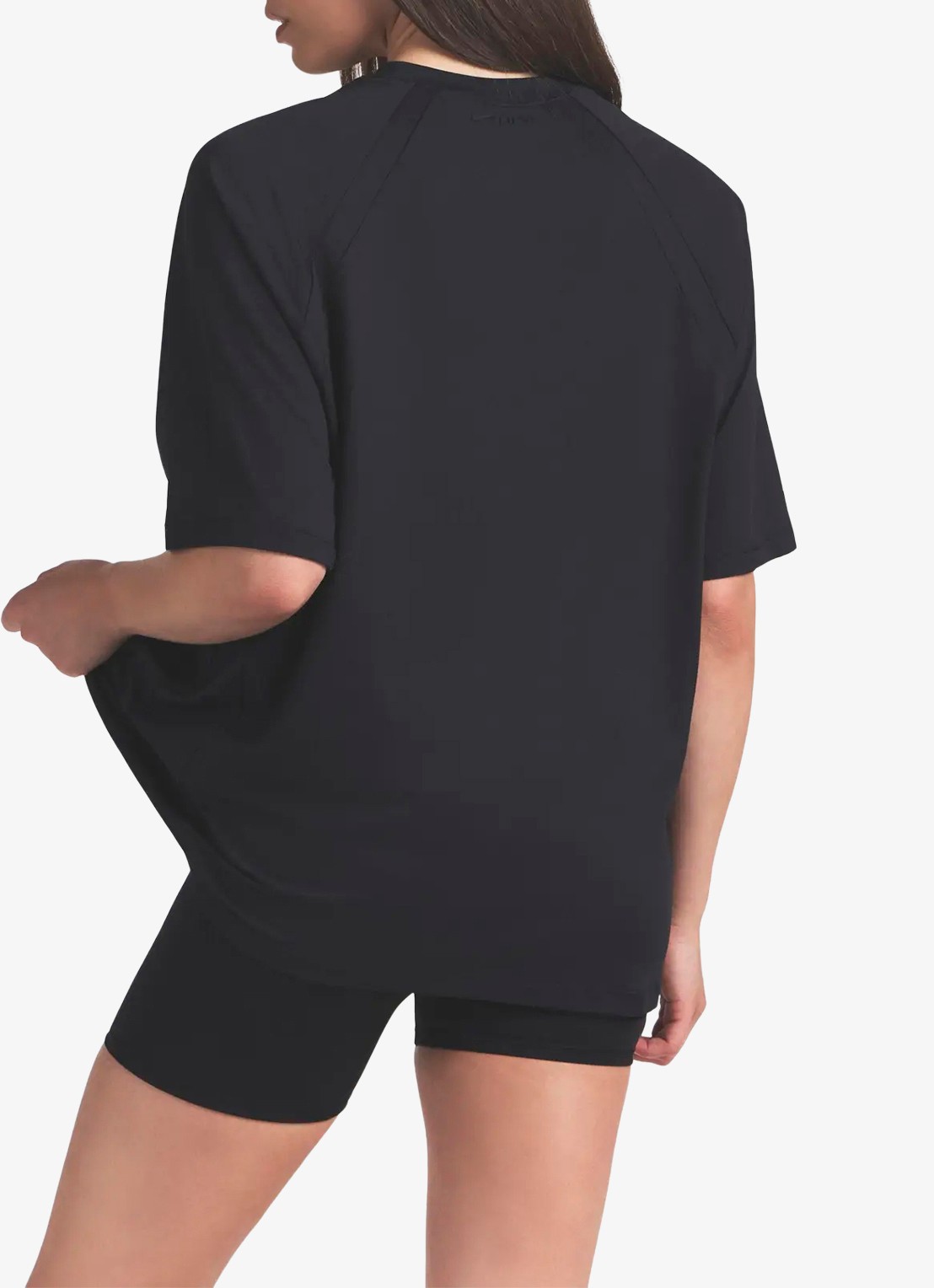 NikeSKIMS Airy boyfriend oversized T-shirt met stretch - achterkant 2 zwart