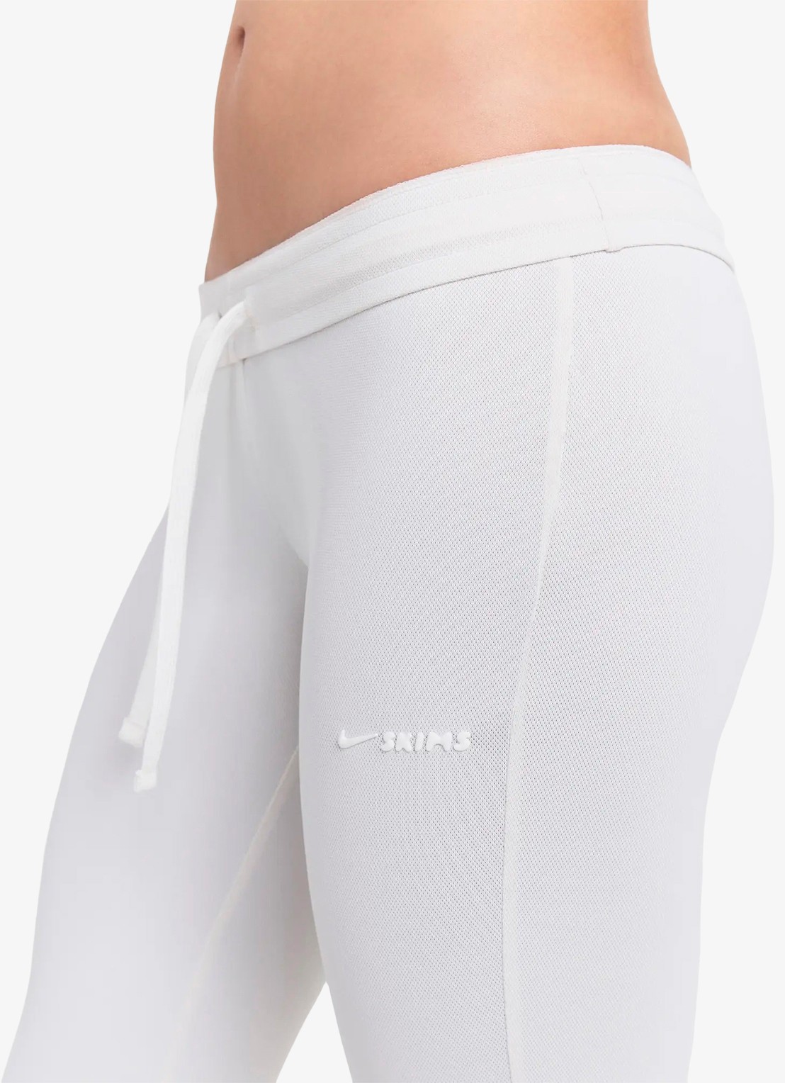NikeSKIMS Airy low waist flared fit trainingslegging met logo - detail 5 ivoor