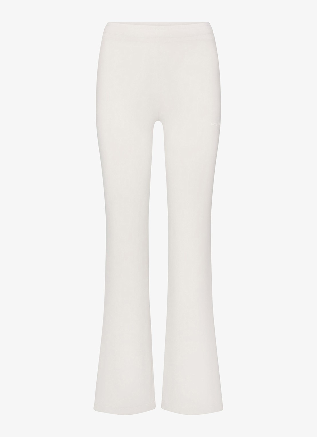NikeSKIMS Airy low waist flared fit trainingslegging met logo - voorkant 2 ivoor