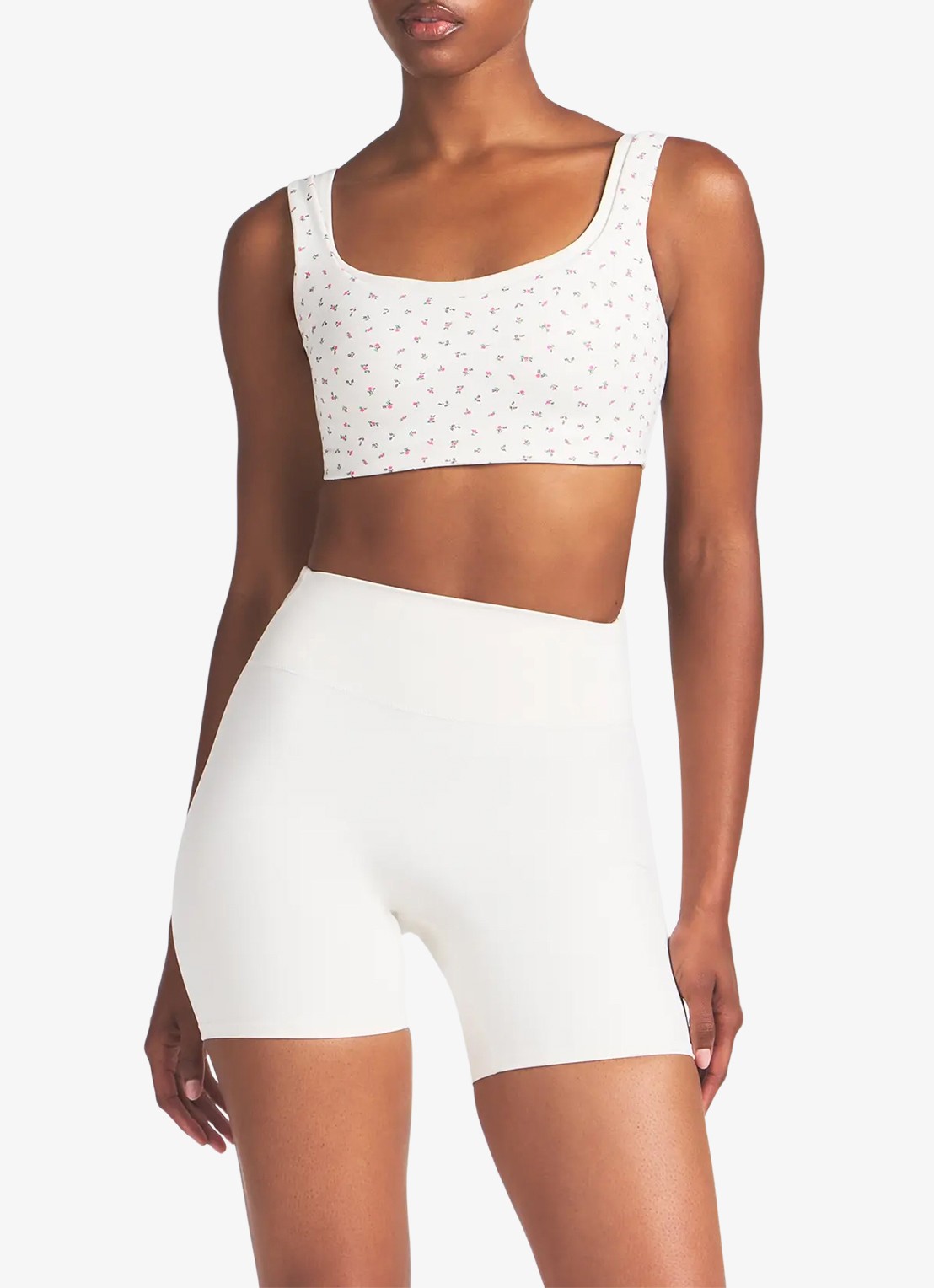 NikeSKIMS Matte high waist skinny fit korte trainingslegging - detail 4 wit