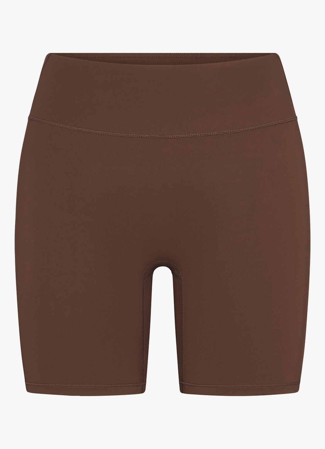 NikeSKIMS Matte high waist skinny fit korte trainingslegging - voorkant 6 lichtbruin