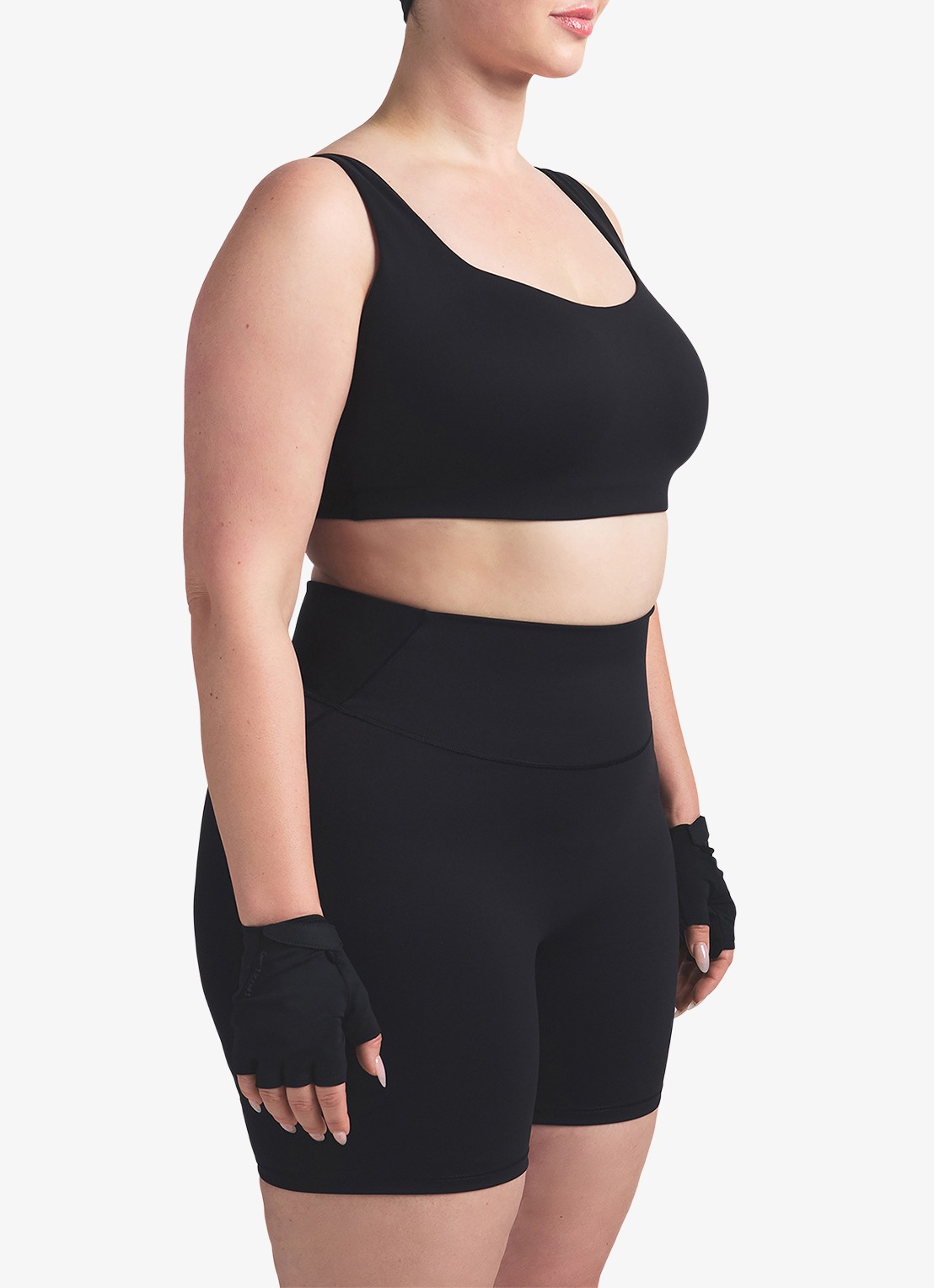 NikeSKIMS Matte high waist skinny fit korte trainingslegging - detail 5 zwart