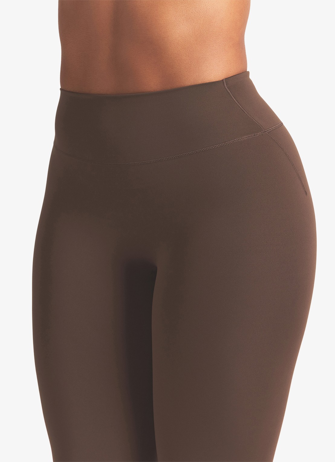 NikeSKIMS Matte high waist skinny fit trainingslegging - detail 2 lichtbruin