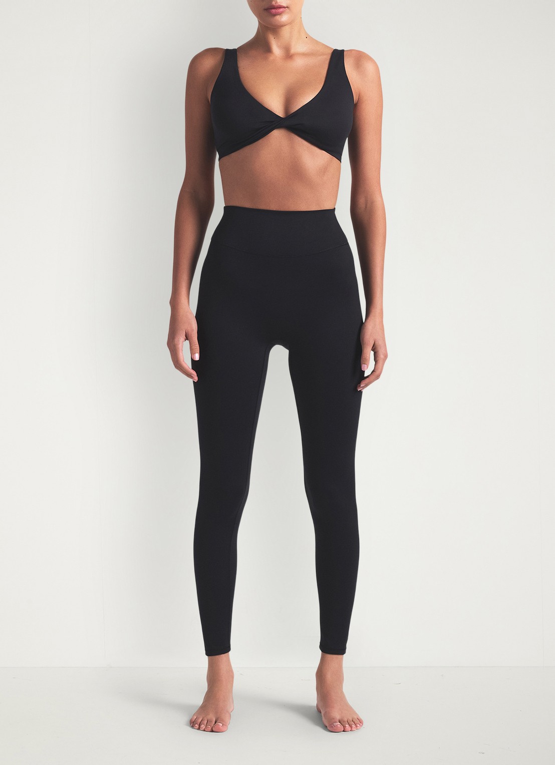 NikeSKIMS Matte high waist skinny fit trainingslegging - detail zwart