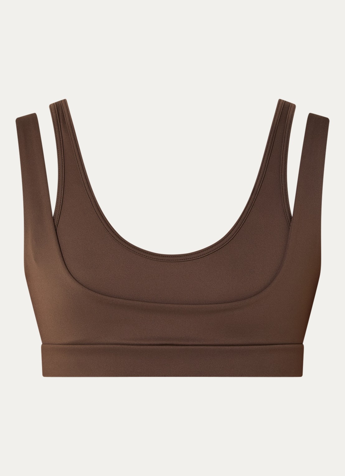 NikeSKIMS Matte sport bh met light support - voorkant lichtbruin