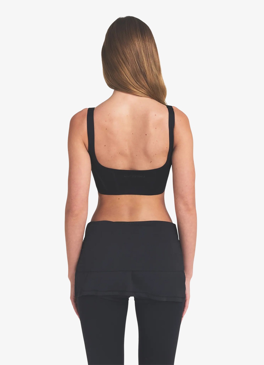 NikeSKIMS Matte sport bh met medium support - achterkant 3 zwart