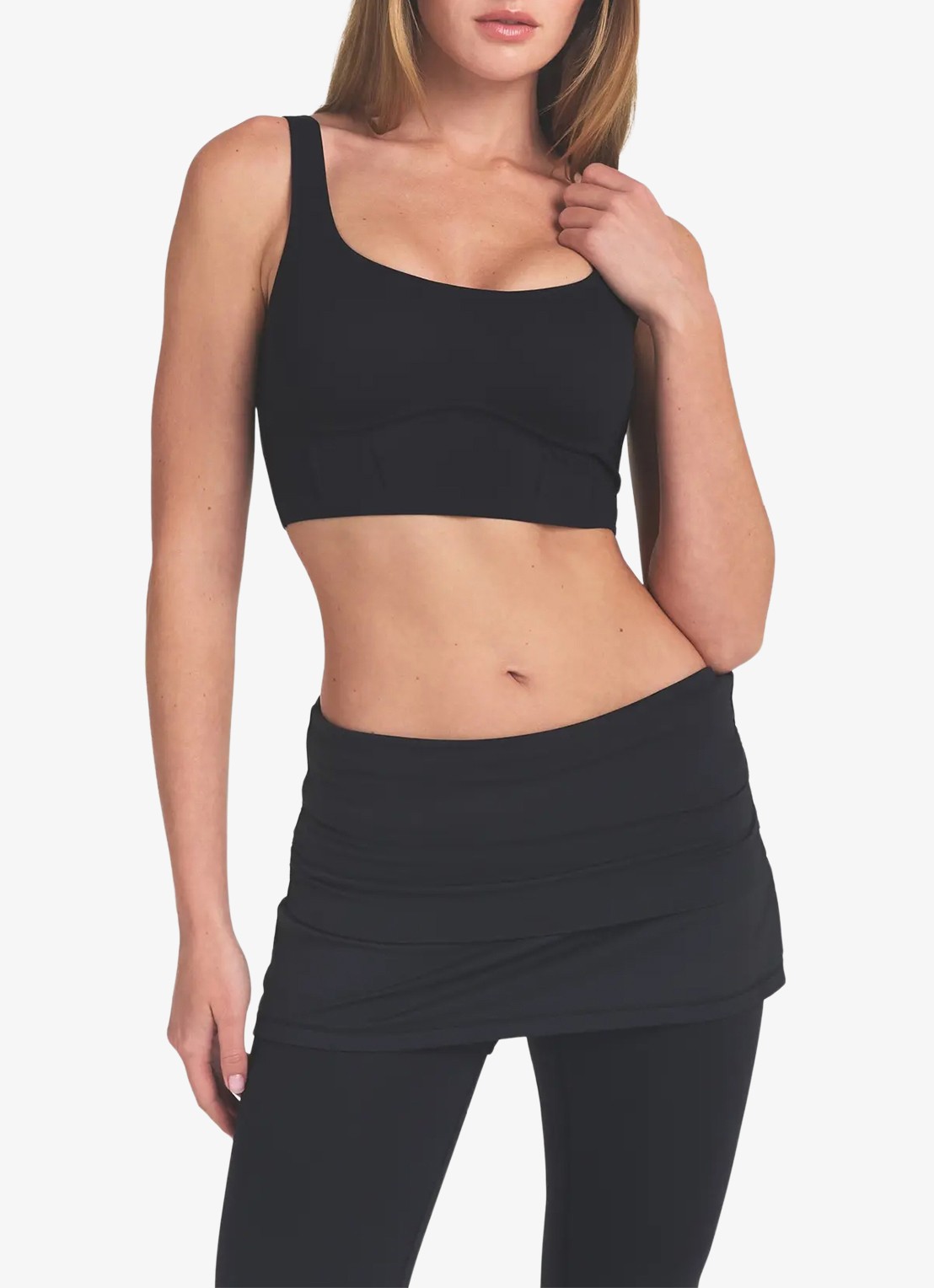 NikeSKIMS Matte sport bh met medium support - detail 4 zwart