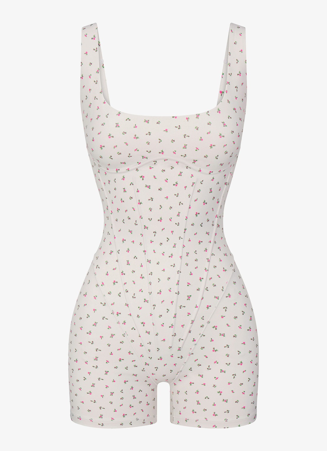 NikeSKIMS Matte sport bodysuit met logo - voorkant 4 multicolor