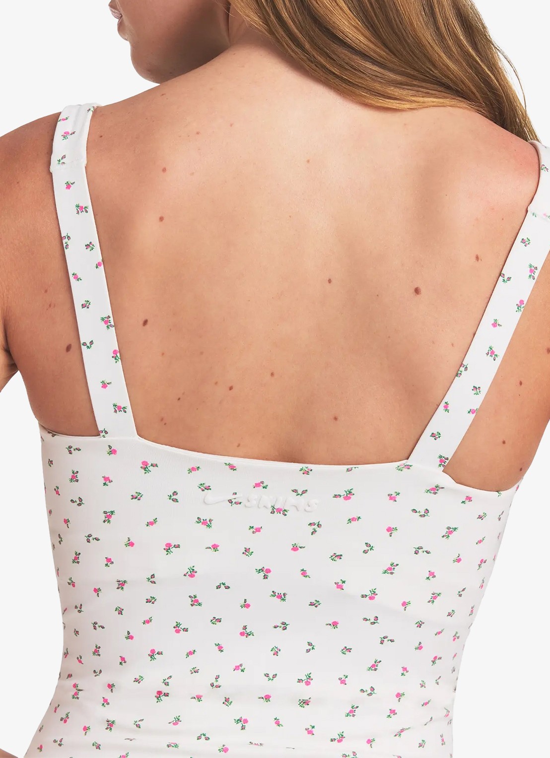 NikeSKIMS Matte trainings crop top met stretch - detail 3 gebroken wit