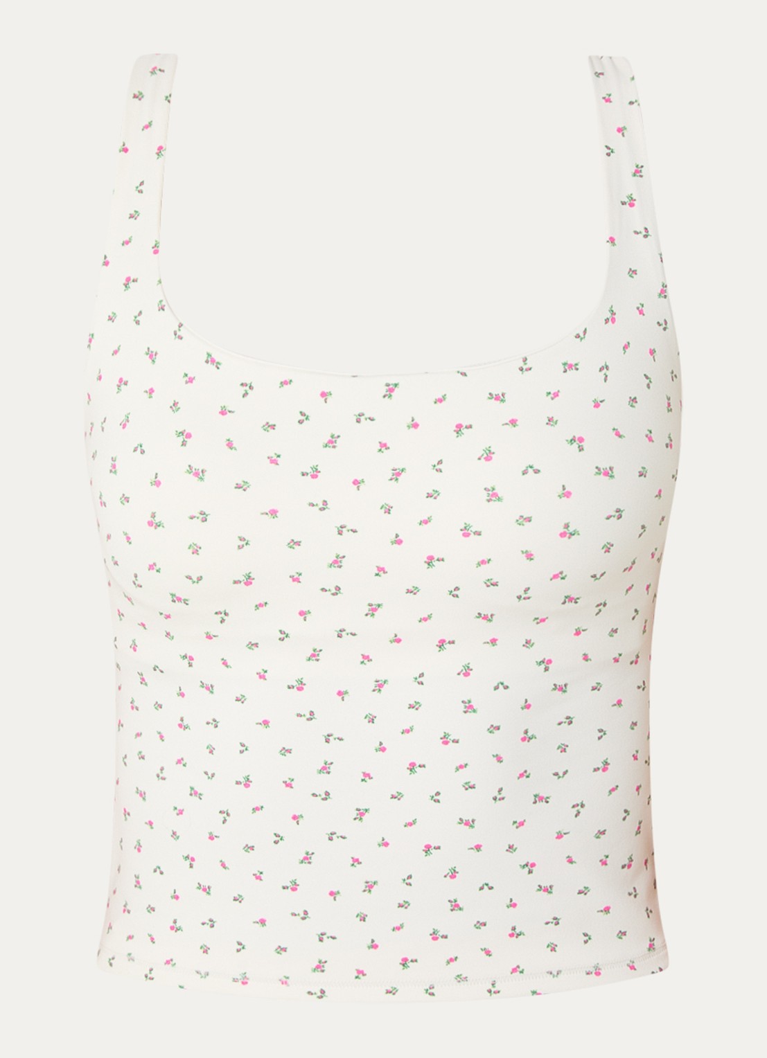 NikeSKIMS Matte trainings crop top met stretch - voorkant gebroken wit
