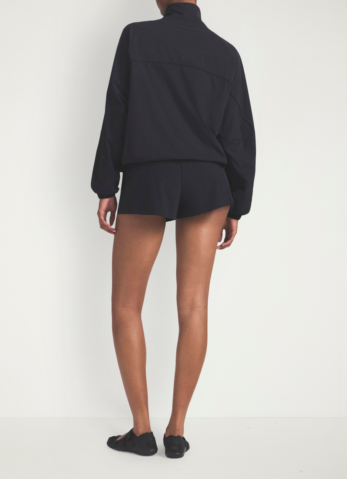 NikeSKIMS Oversized trackvest met logo en ritszakken - achterkant 3 zwart