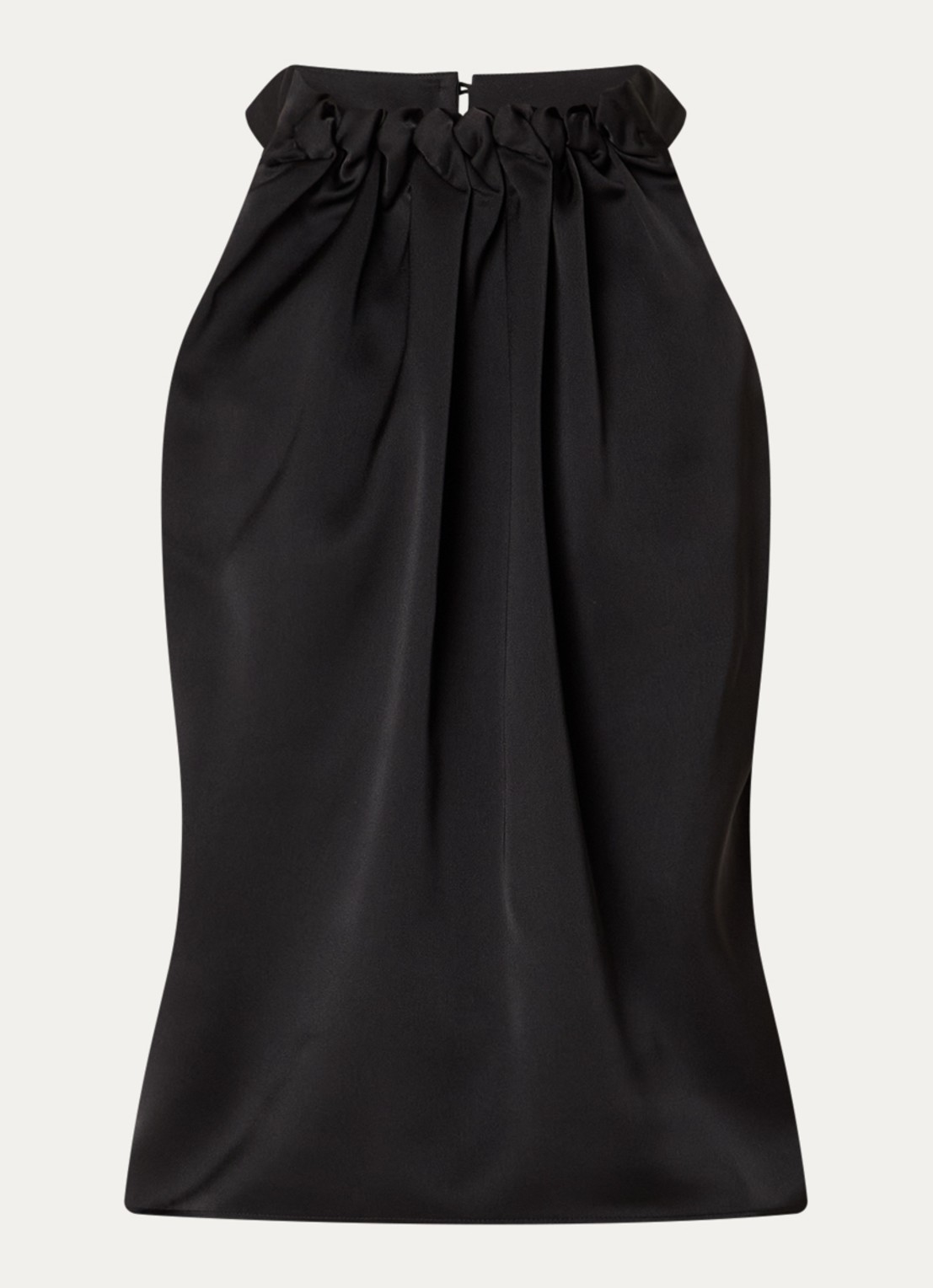 NIKKIE Aivy mouwloze top  met stretch - voorkant 3 zwart