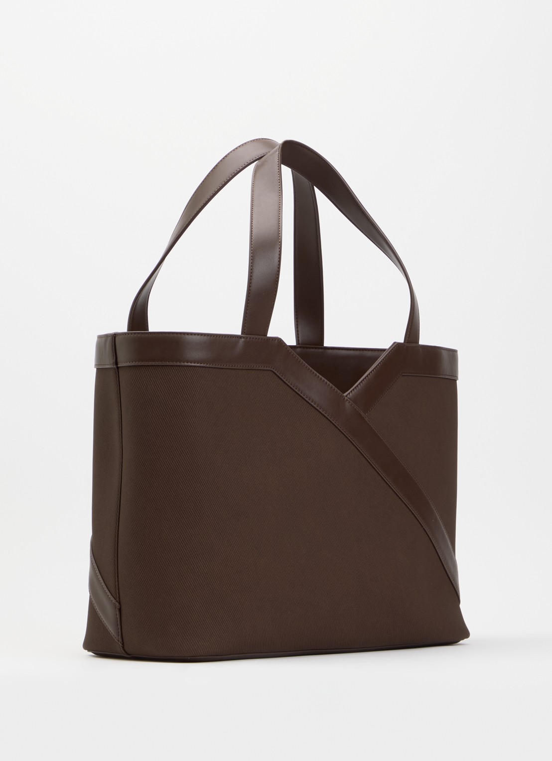 NIKKIE Alvino shopper met logo - achterkant 4 bruin