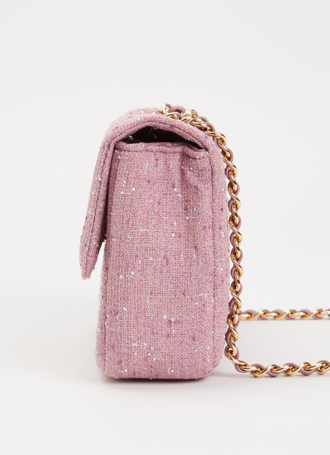 NIKKIE Ann Shiny crossbodytas met strass - detail 4 roze