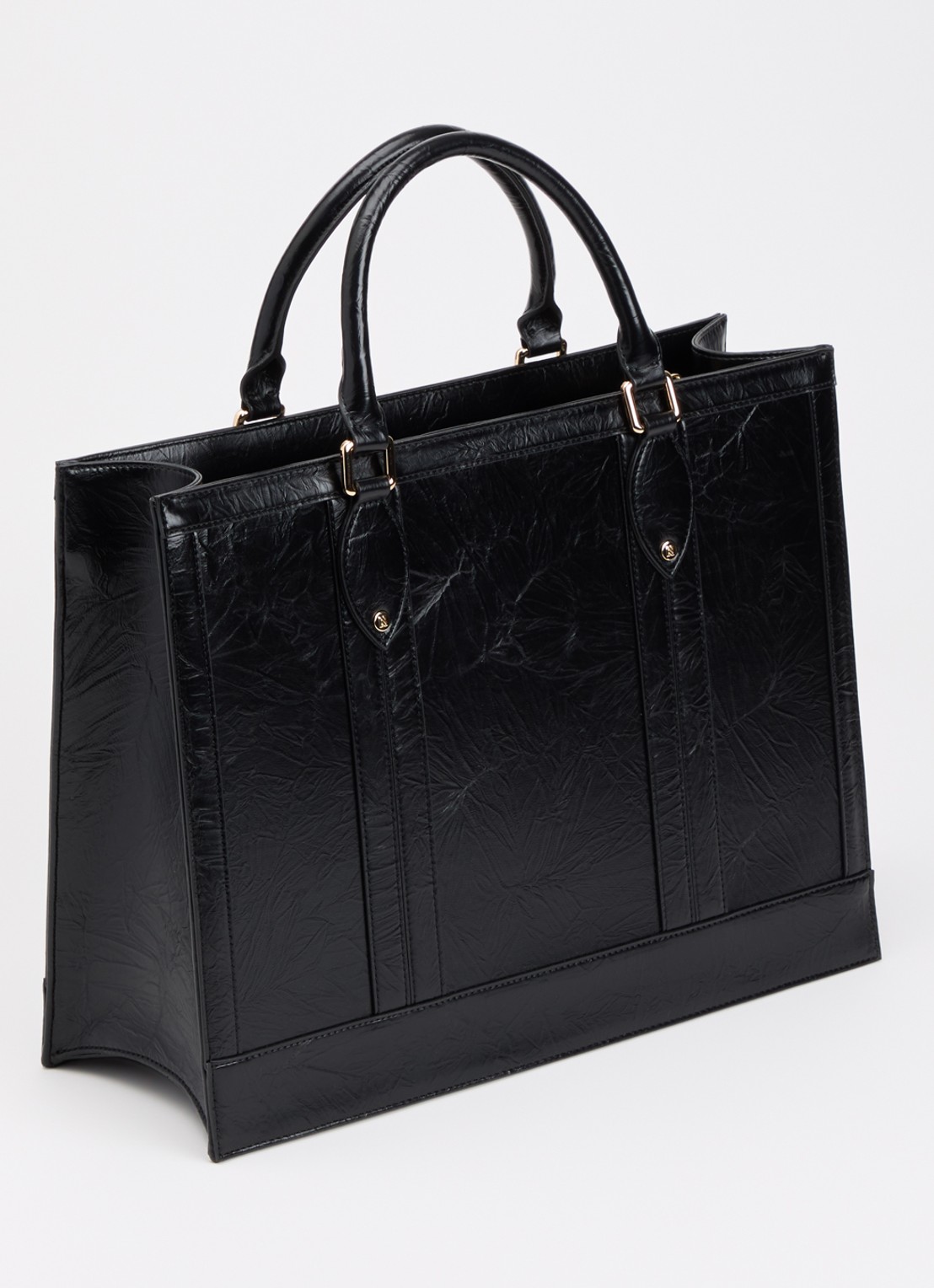 NIKKIE Berkely shopper met logo - achterkant zwart