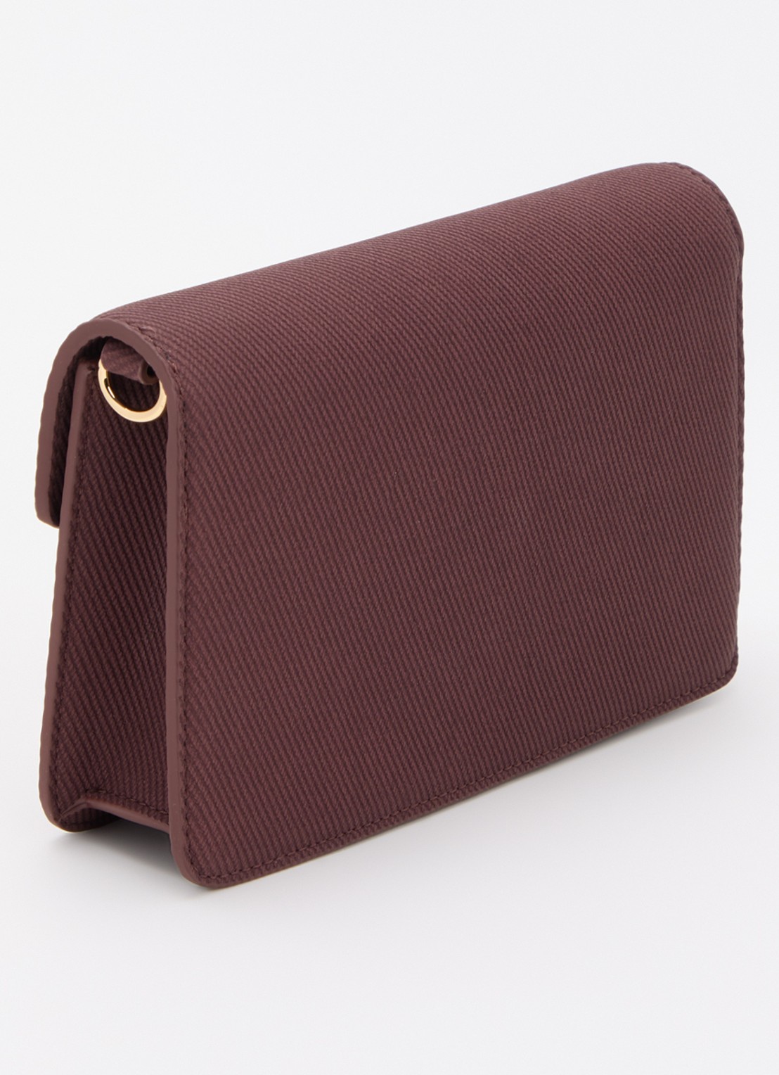 NIKKIE Daxing clutch met logo en afneembare schouderriem - achterkant bordeauxrood