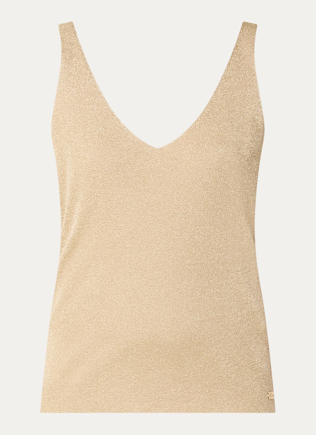 NIKKIE Indio top met strass - voorkant 2 goud