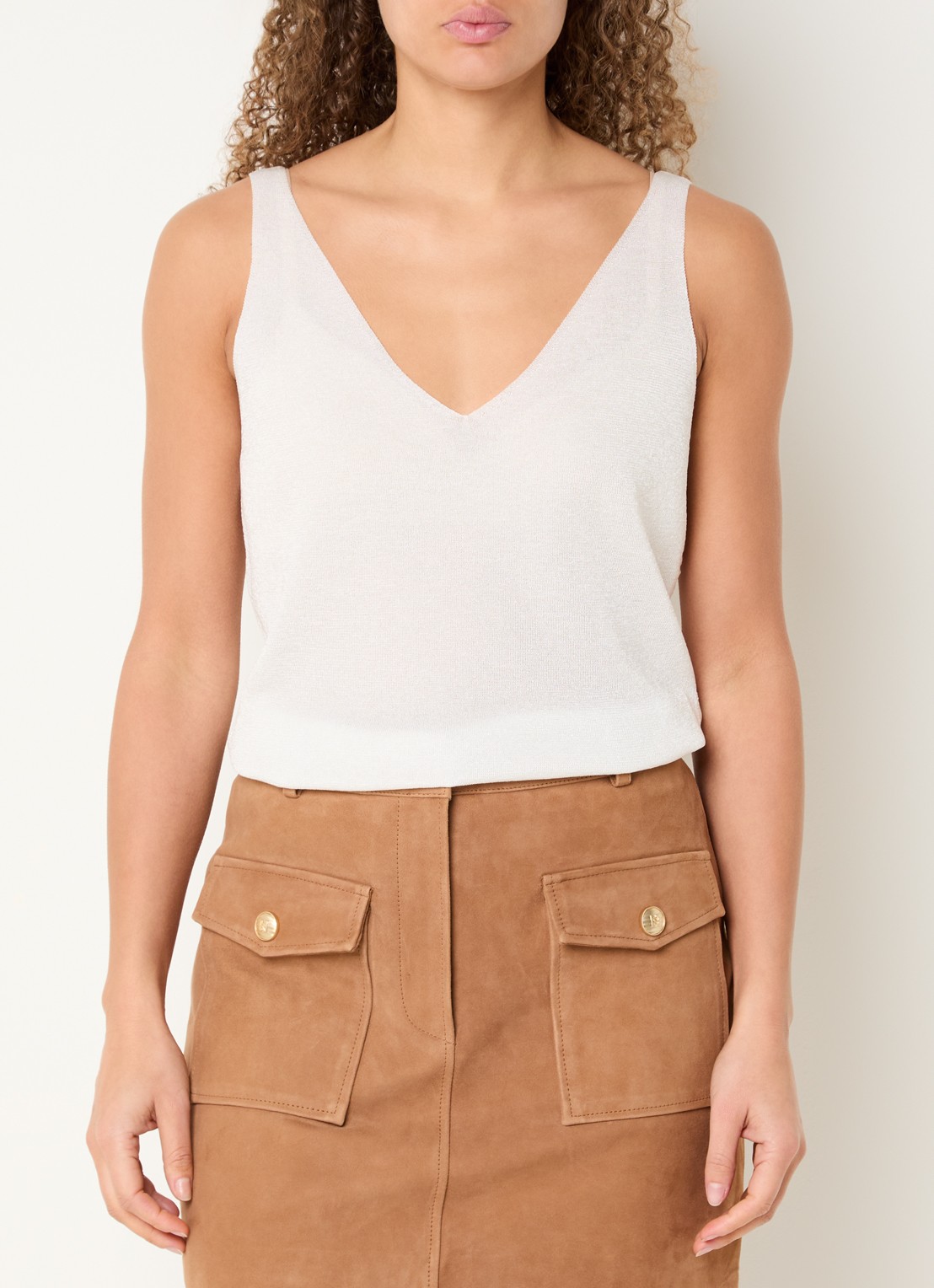 NIKKIE Indio top met strass - detail wit
