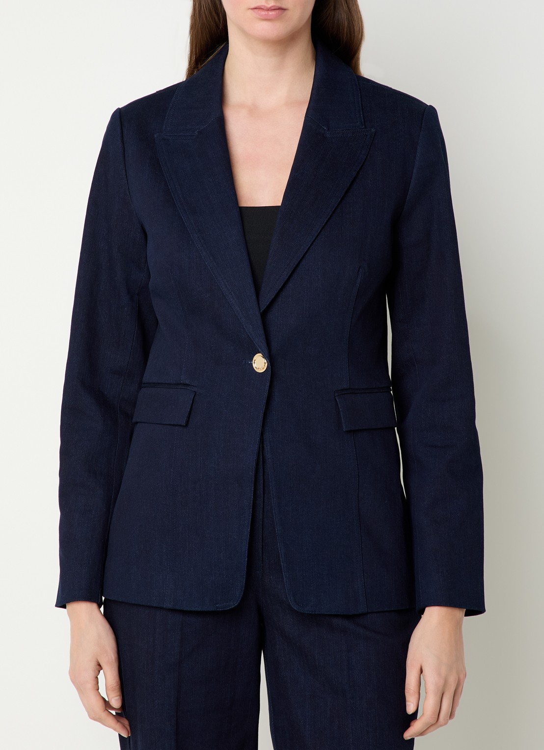 NIKKIE Oviedo blazer met klepzakken - detail 4 donkerblauw