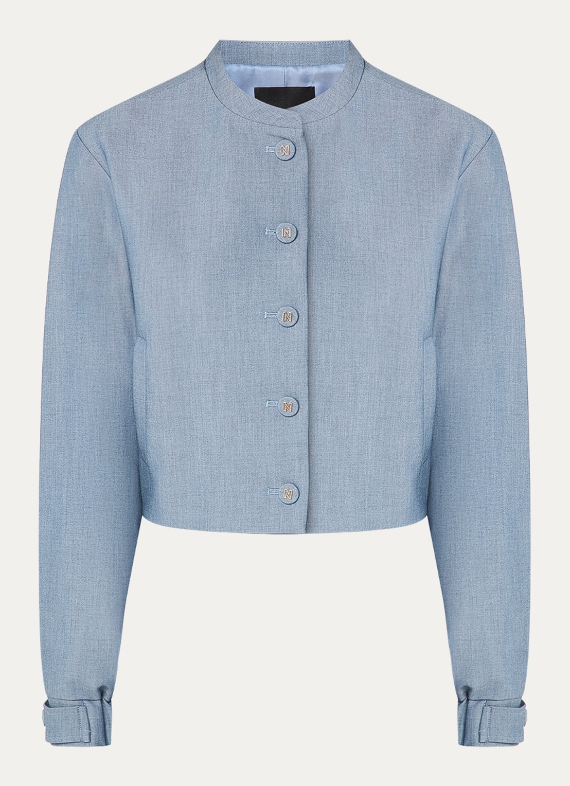 NIKKIE Parisa cropped blazer  - voorkant 2 indigo
