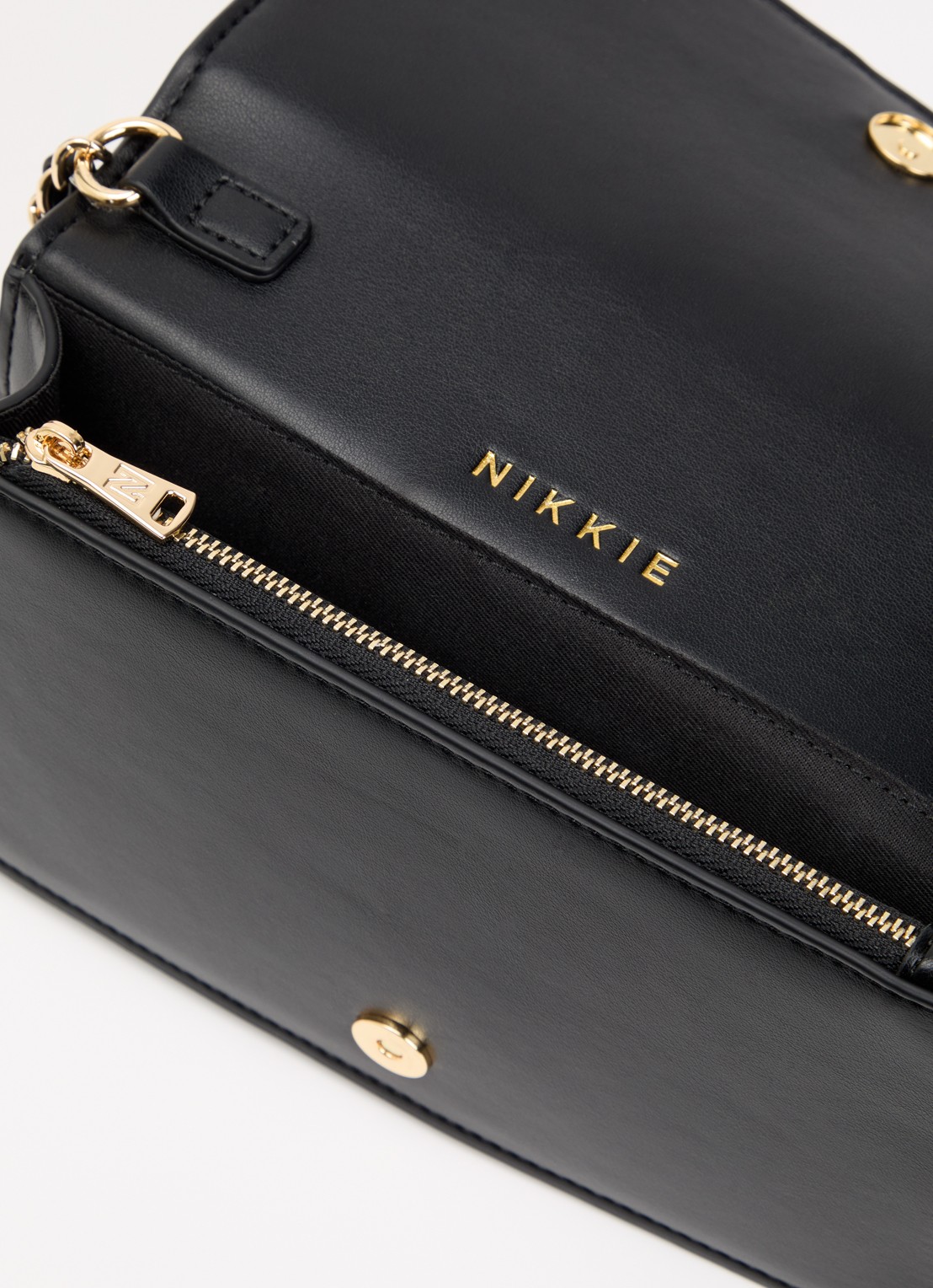 NIKKIE Paxing crossbodytas met logo - detail 2 zwart