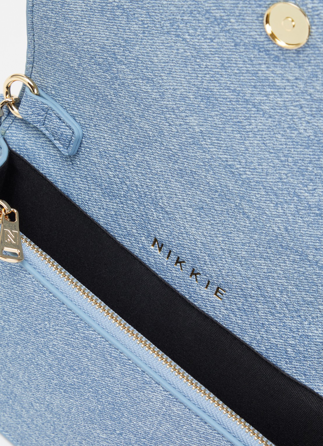 NIKKIE Paxing Denim crossbodytas met logo - detail 3 jeans