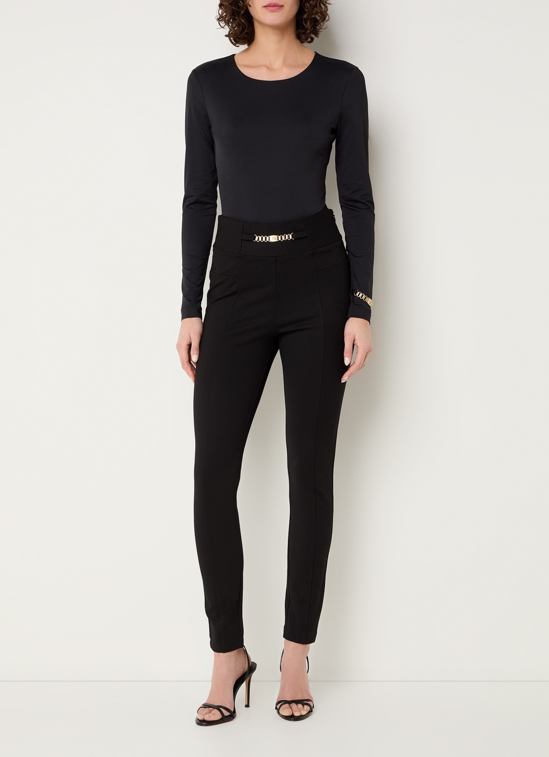 NIKKIE Pelhem high waist legging - voorkant 2 zwart