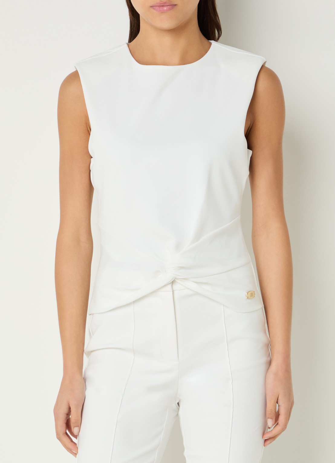 NIKKIE Pitaly mouwloze top met schoudervulling  - detail 4 wit