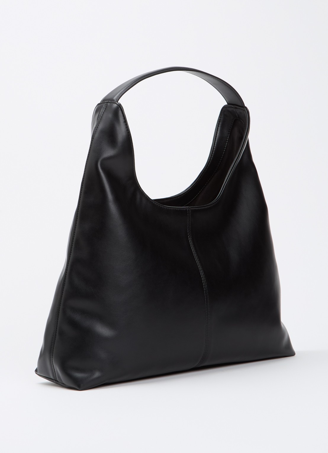 NIKKIE Puri shopper met logo - achterkant zwart