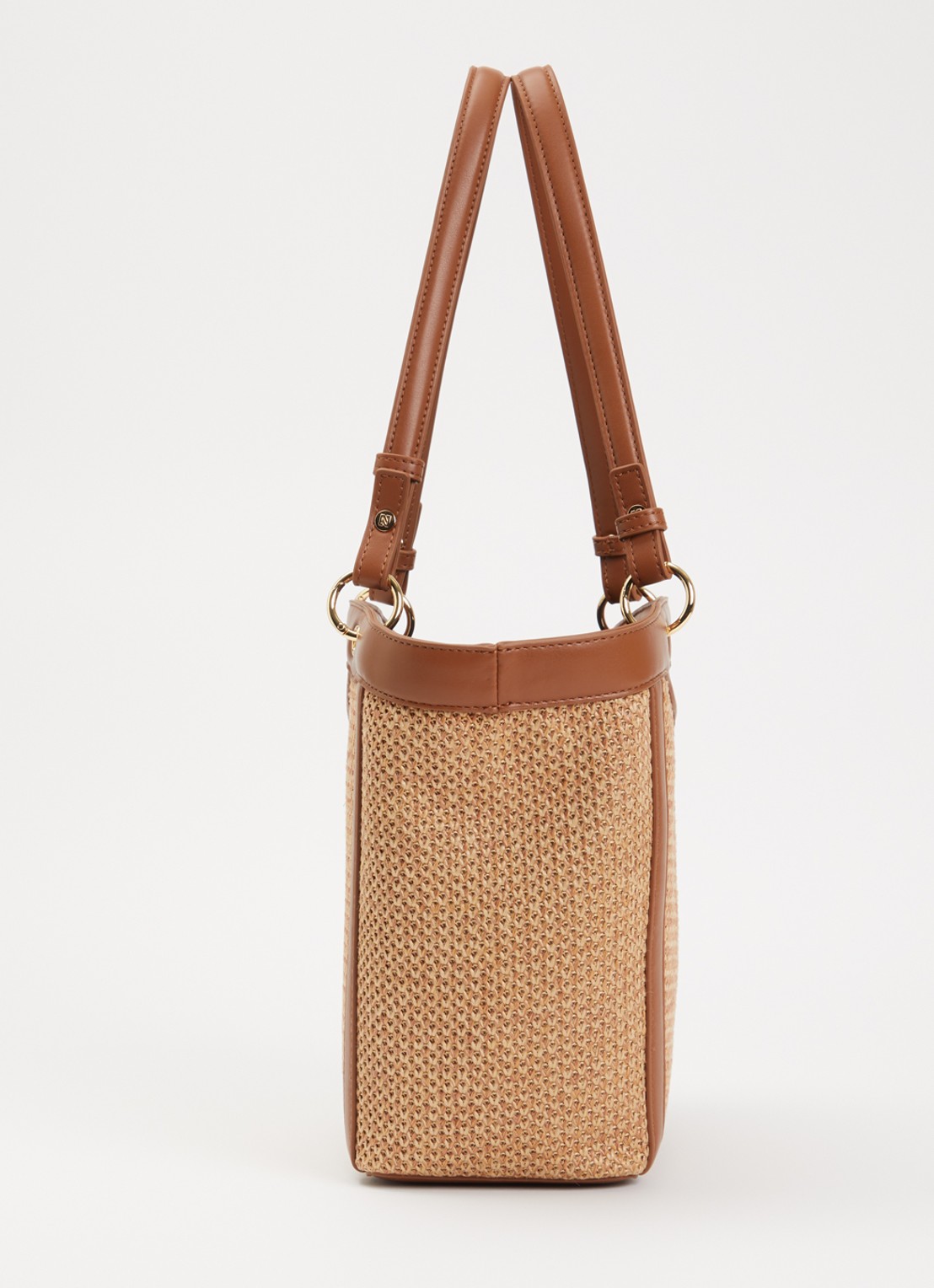 NIKKIE Reasi shopper met logo - detail 4 camel