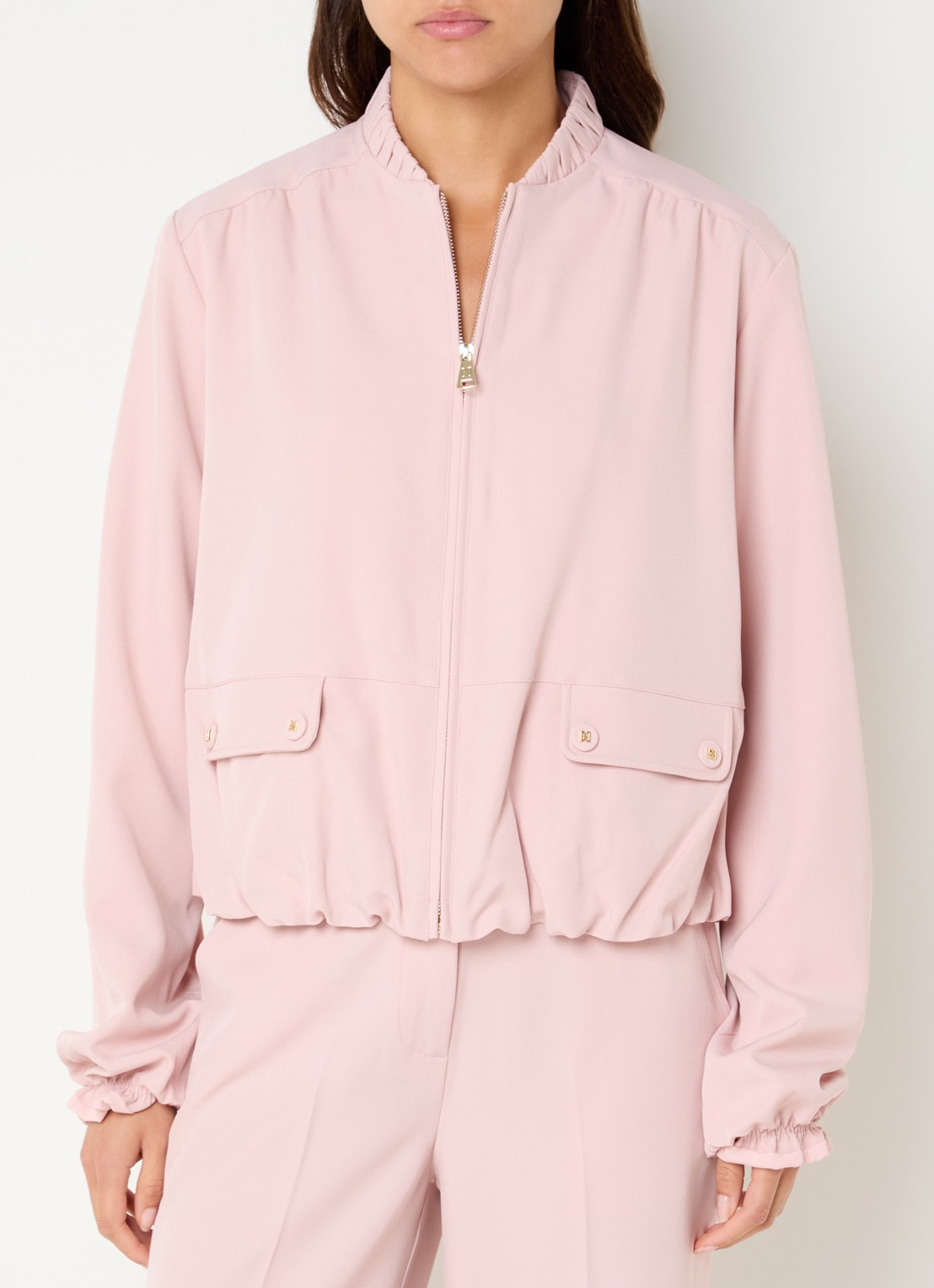 NIKKIE Reims jack met opgestikte zakken - detail 4 roze