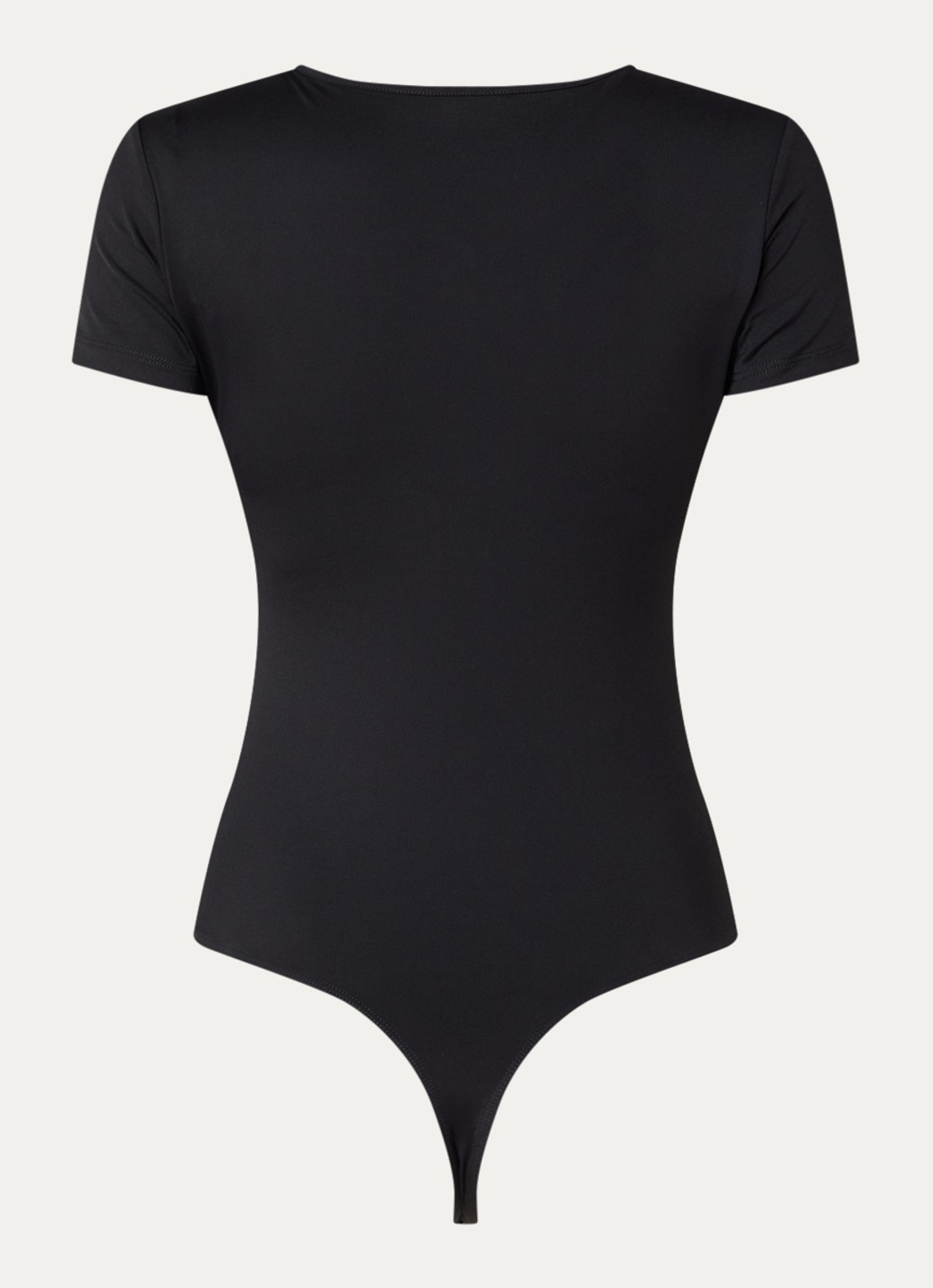NIKKIE Rubio body top met gedrapeerd detail - achterkant 3 zwart