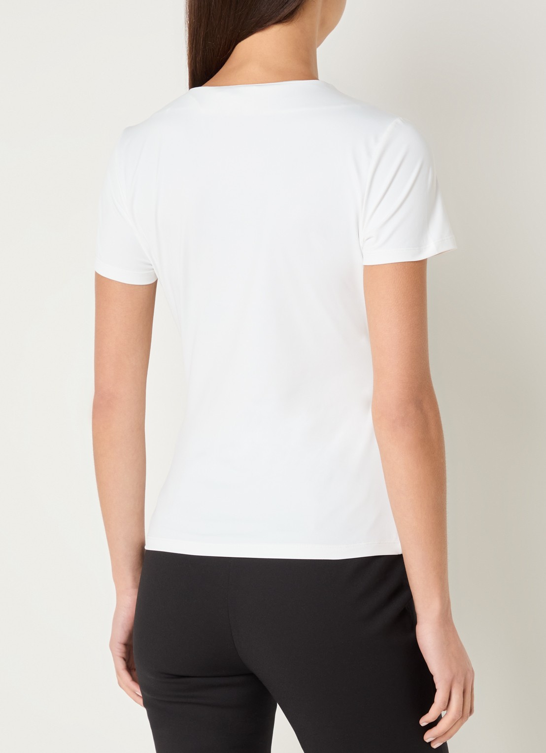 NIKKIE T-shirt met logo en strass - achterkant 4 wit