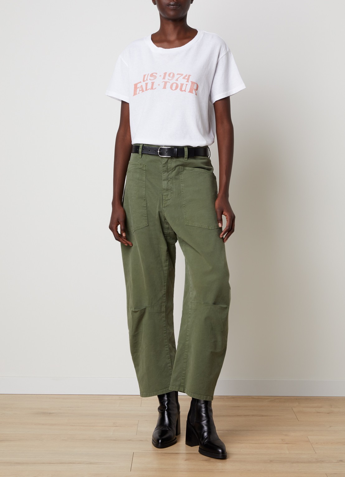 Nili Lotan Brady T-shirt met print - voorkant 5 wit
