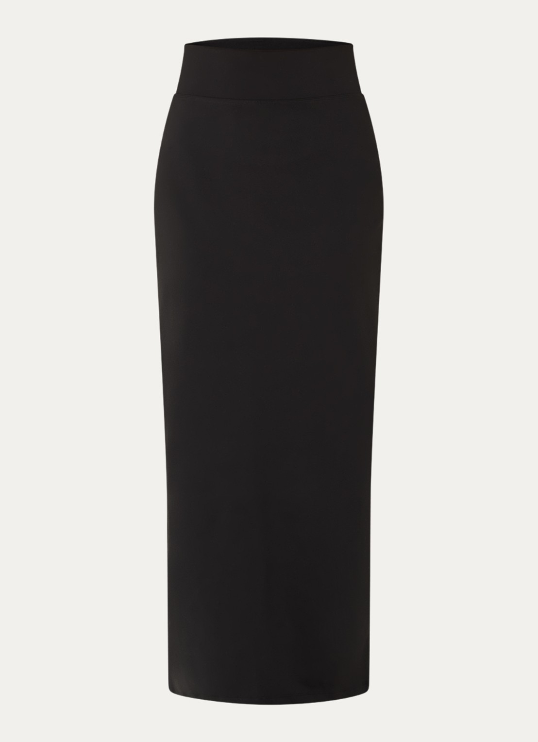 Ninepine Asana maxi rok met split - voorkant 2 zwart