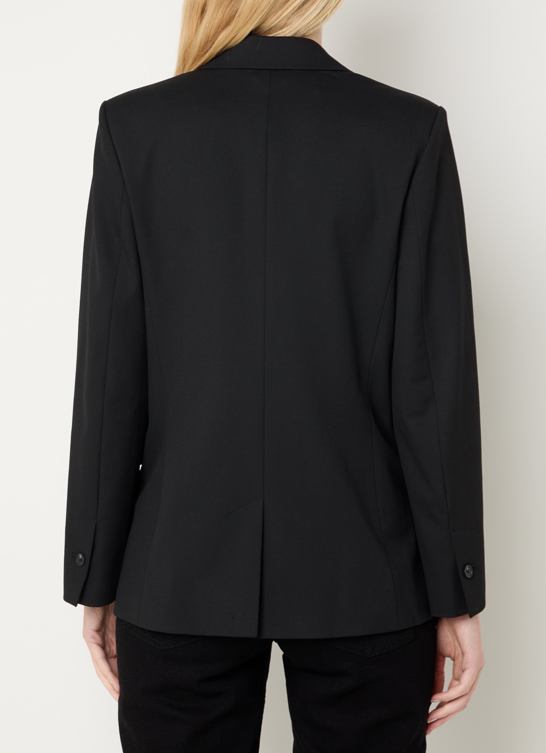 Ninepine Blazer met klepzakken en stretch - achterkant zwart